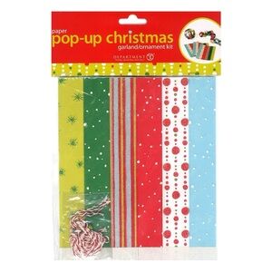 Department 56 Paper Garland Craft Kids Holiday Fun NEW